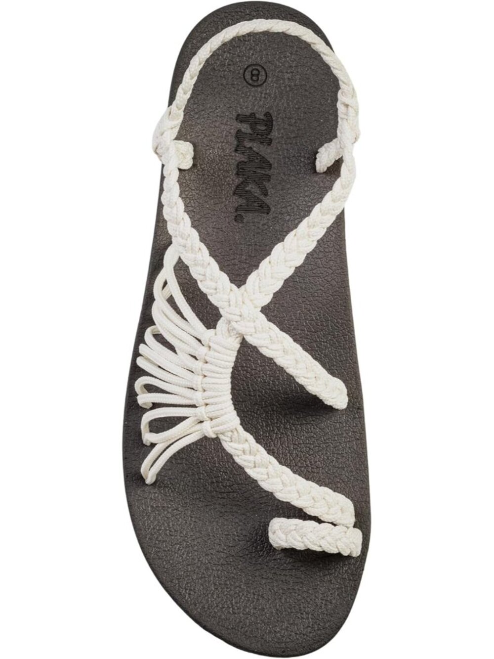 Women's Cream Walking Sandals Comfortable Strappy Sandals with Arch Support